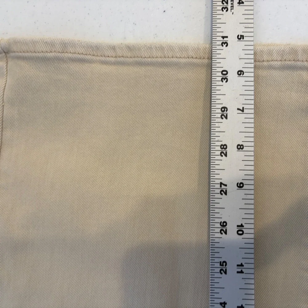 Judy Blue Bone 90s Straight Distressed High‎ Waist Wide Leg Jeans 20W Tan Bone